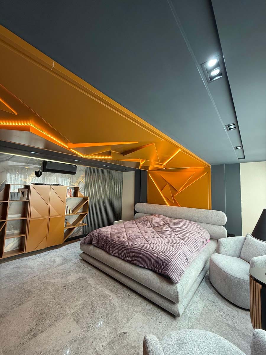 ev ve villa modern yatak odasi